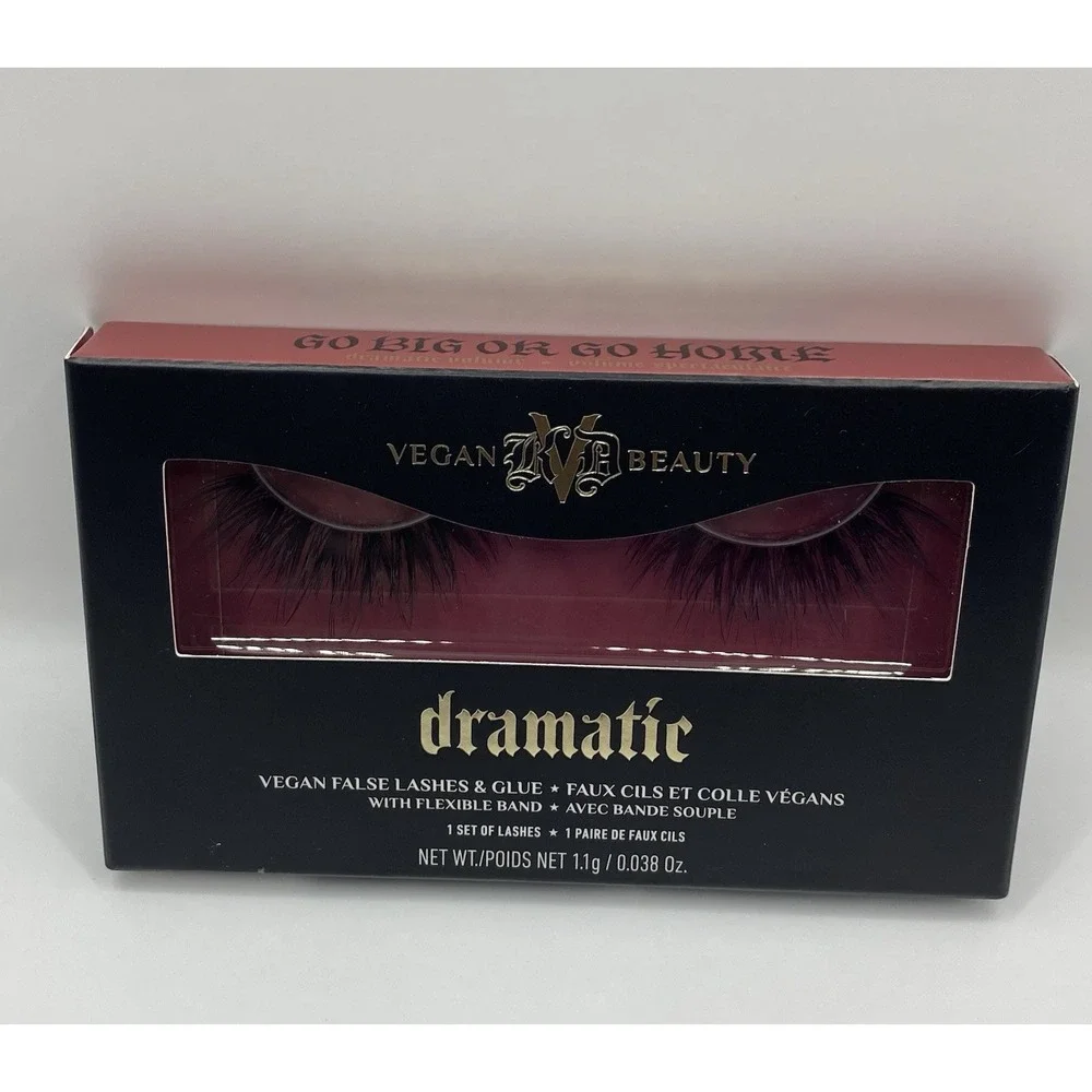 KVD Beauty Kat Von D Go Big or Go Home Vegan Dramatic False Lashes & Glue Black